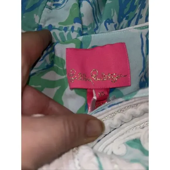 Lilly Pulitzer Cap Sleeve Pullover Shift Dress Size XS - Picture 7 of 8